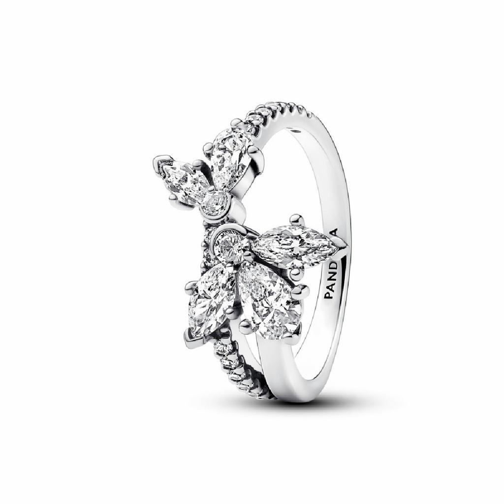 Anillo Pandora Racimo de Herbario Asimétrico Brillante 193023C01