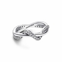 Anillo Pandora Ola Brillante Entrelazada 193098C01