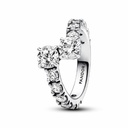 Anillo Pandora de banda superpuesta billante 193149C01