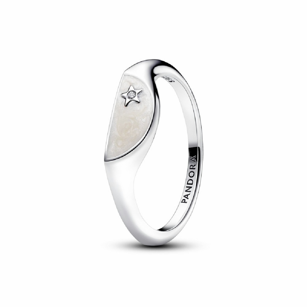 Anillo Pandora ME Mitad Sello Esmaltado