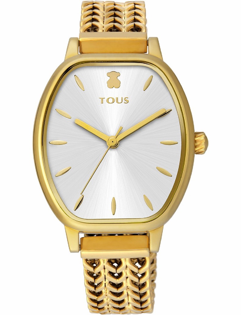 Reloj Tous Mujer Osier IPG Esfera Acero Brazalete Esterilla Dorado 100350410