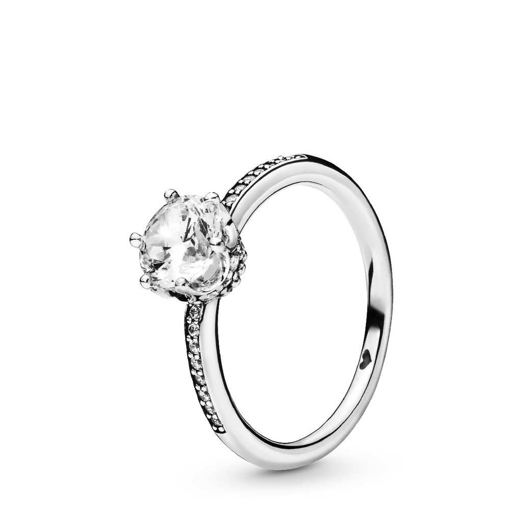Anillo Pandora Corona Resplandor Transparente 198289CZ