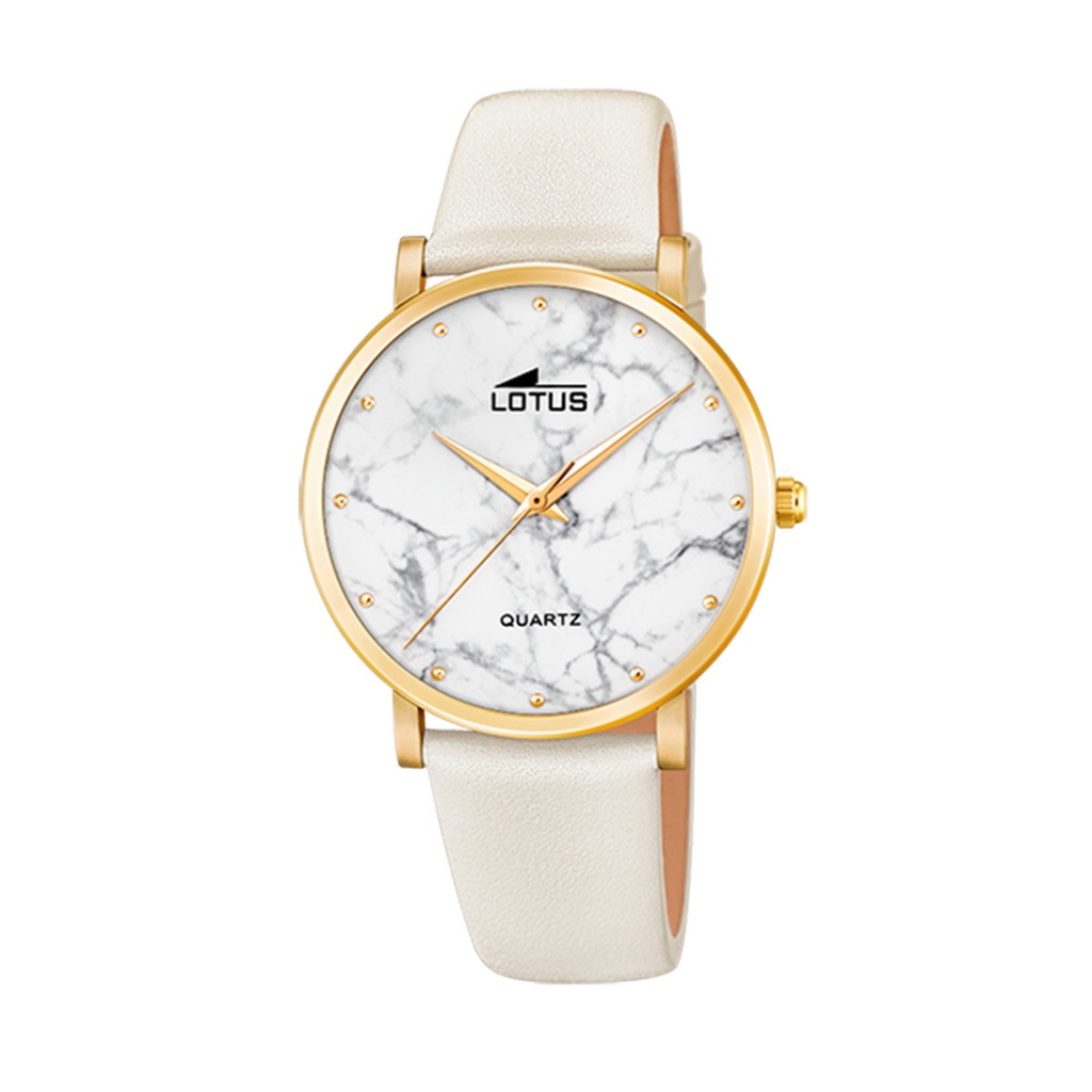 Reloj Lotus Mujer Analógico Acero Piel  Beig 18702/1