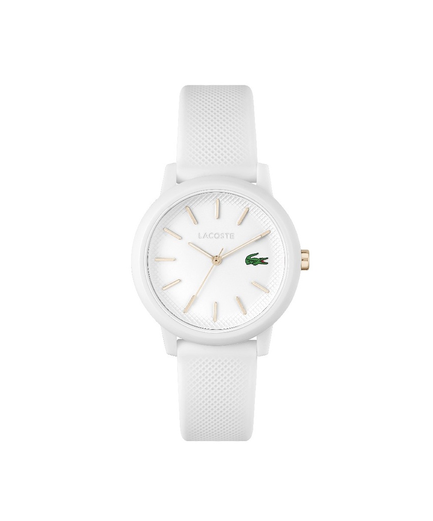 Reloj Lacoste Mujer 12.12 Analógico Silicona Blanca 2001211