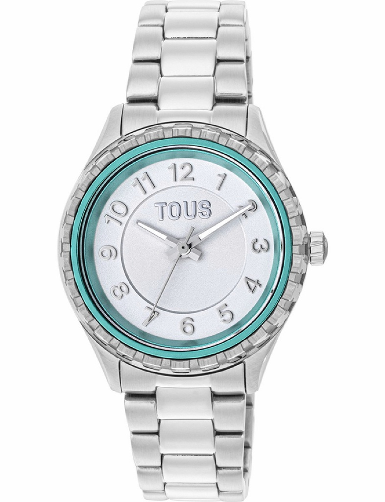 Reloj Tous Mujer T-Bear Analógico Acero Inoxidable Dial Menta 200351082