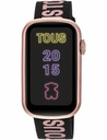 Reloj Tous Smartwatch Mujer T-Band Correa Intercambiable Nylon/Silicona negro/rosa 200351092