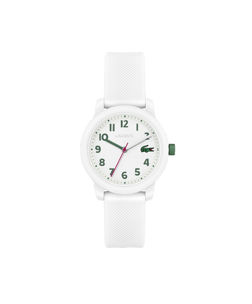 Reloj Lacoste Infantil 12.12 Analógico Silicona Blanca 2030039