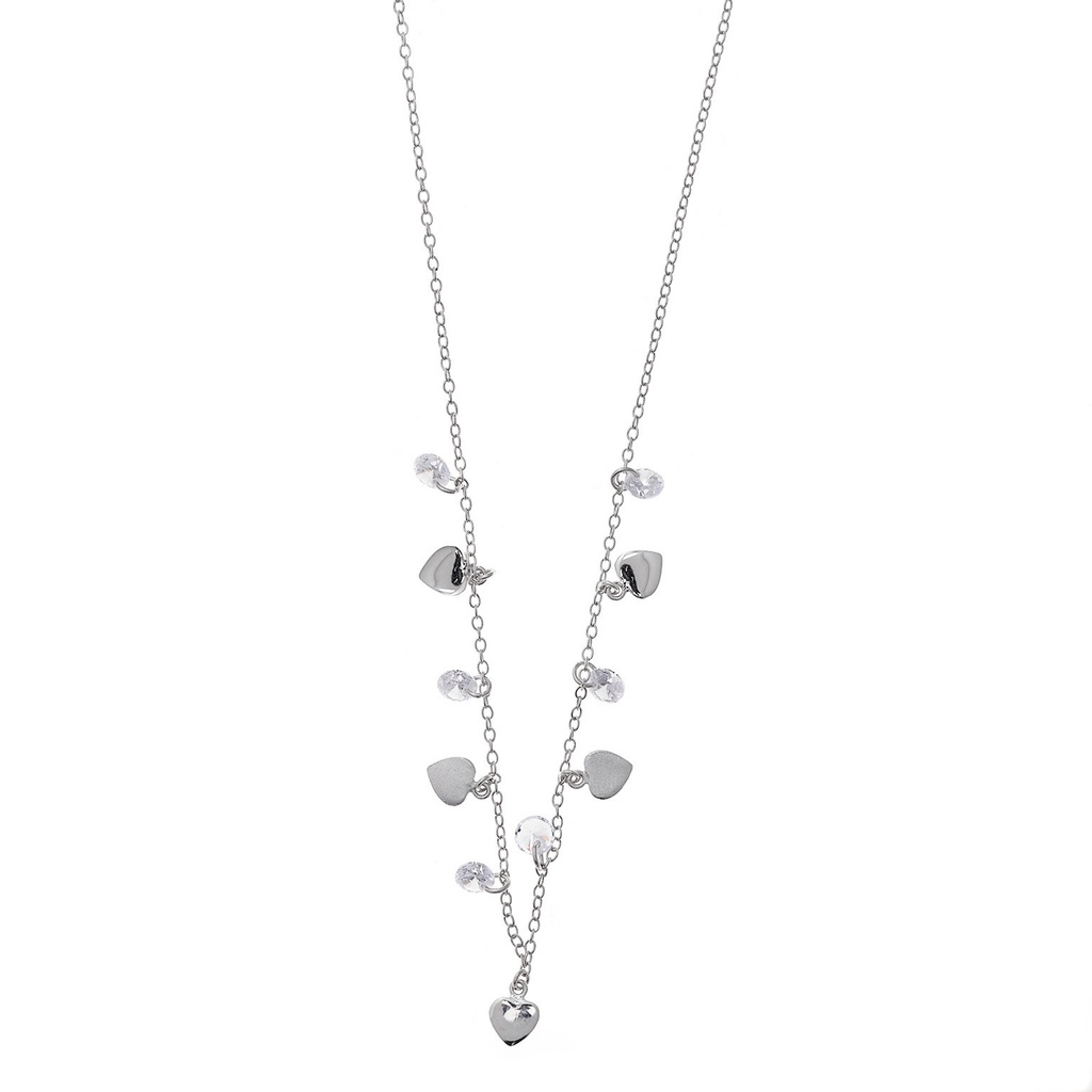 Colgante Salvatore Plata Corazones y Circonita