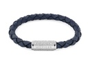 Pulsera Tommy Hilfiger Hombre Piel Trenzada Azul y Acero Inoxidable 2790480