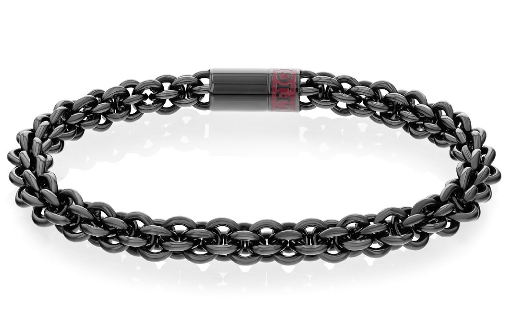Pulsera Tommy Hilfiger Hombre Circles Acero IP Negro 2790523