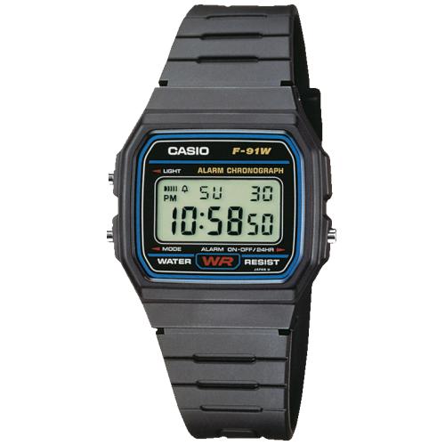 Reloj Casio Unisex Resina F-91W-1YEG