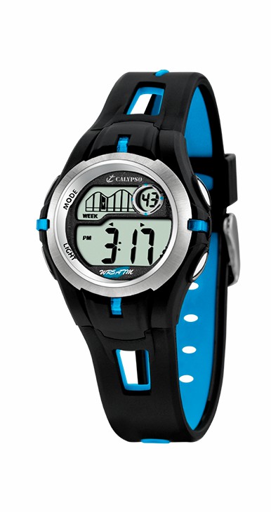 Reloj Calypso Digital Niño Azul y Negro K5506/4