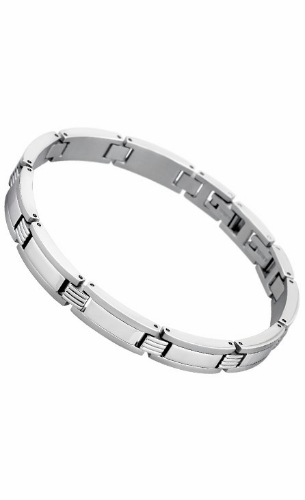 Pulsera Lotus Style Men in Black Acero LS1589-2/1