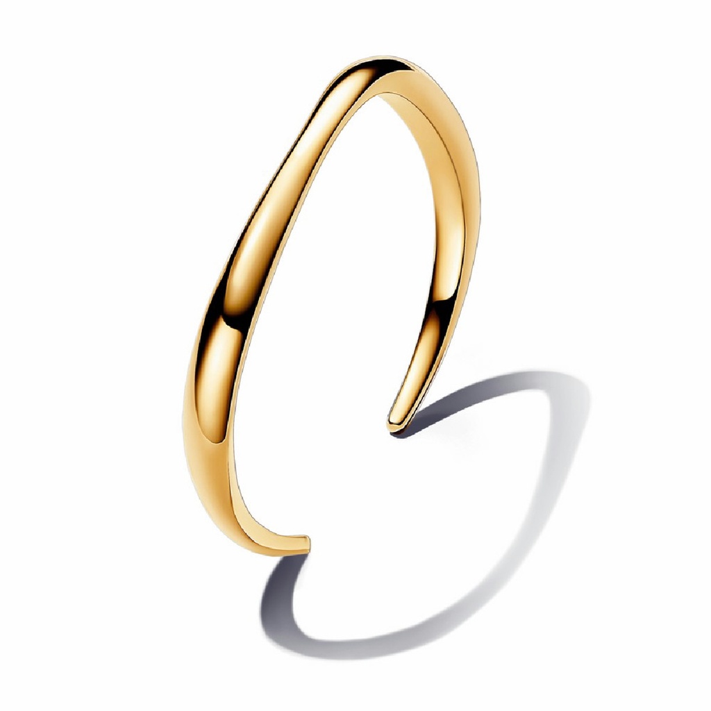 Pulsera Pandora Rígida Forma Orgánica Dorada 563310C00