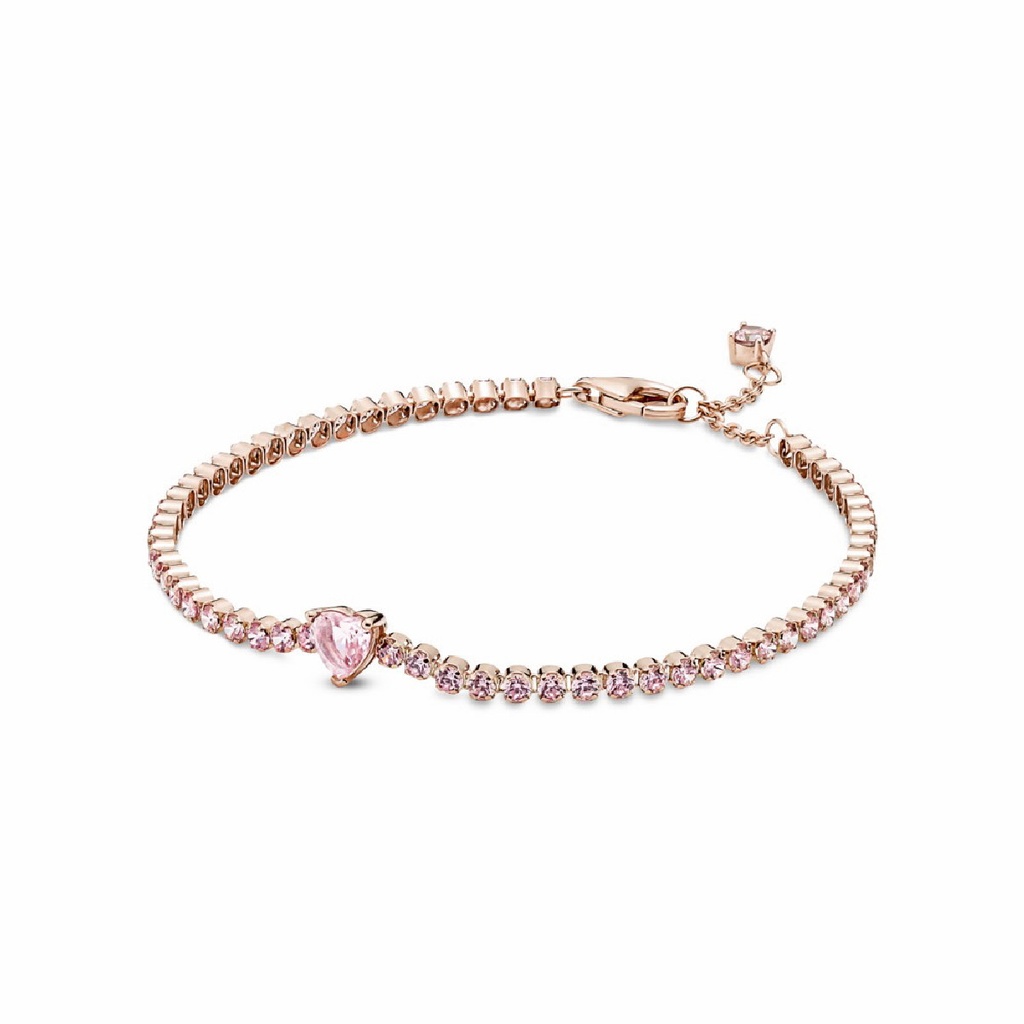 Pulsera Pandora Rose Corazón Brillante