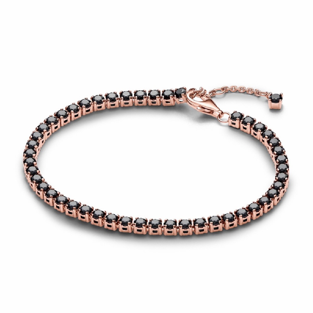 Pulsera Pandora Rose de Tenis Negra Brillante 581469C02