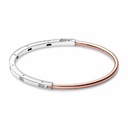 Pulsera Pandora Signature Dos Tonos y Gemas 582740C01