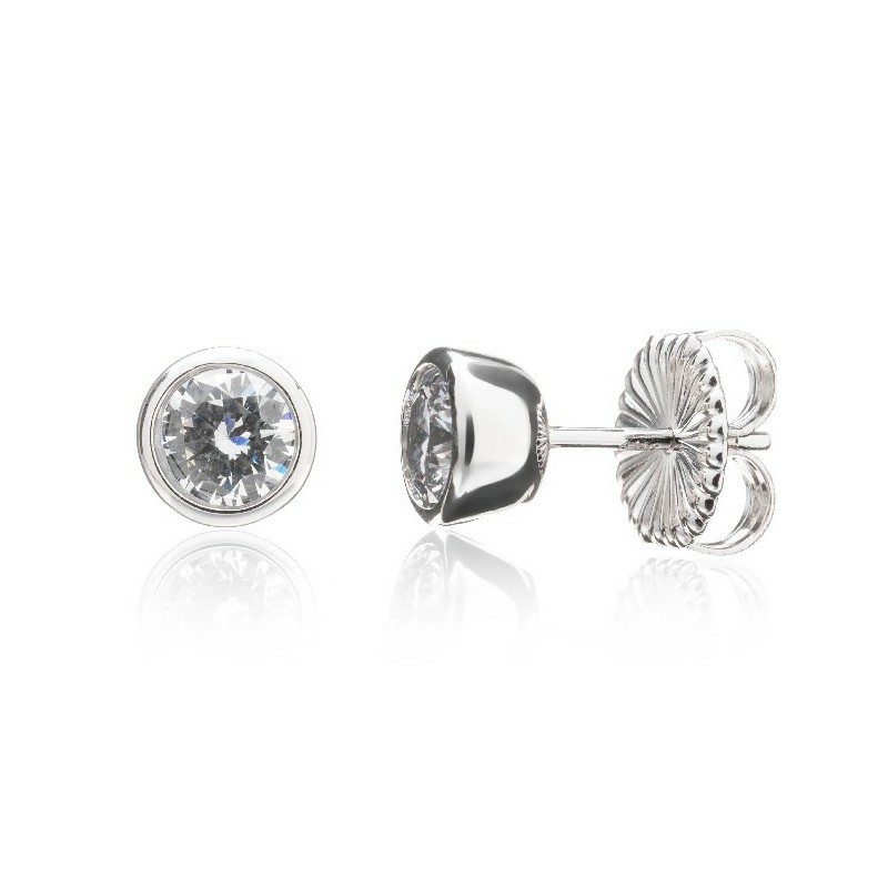 Pendientes Camaleoni Potala Plata Rodio Chaton WP009/0.50