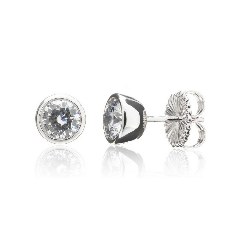 Pendientes Camaleoni Potala Plata Rodio Chaton WP009/1.00
