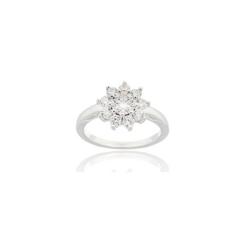 Anillo Camaleoni Chambord Plata Rodio Roseta WS048/19