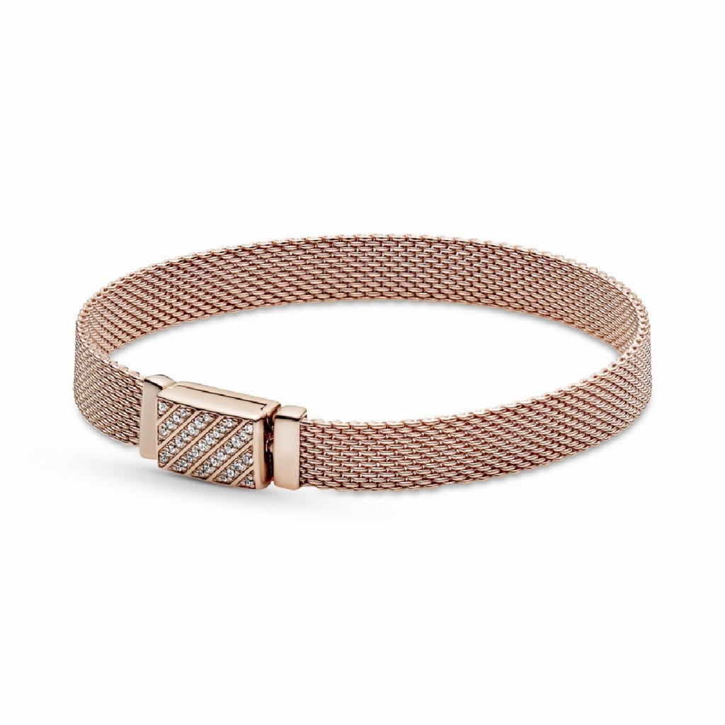 Pulsera Pandora Reflexions Rose Cierre Largo Pavé 589358C01