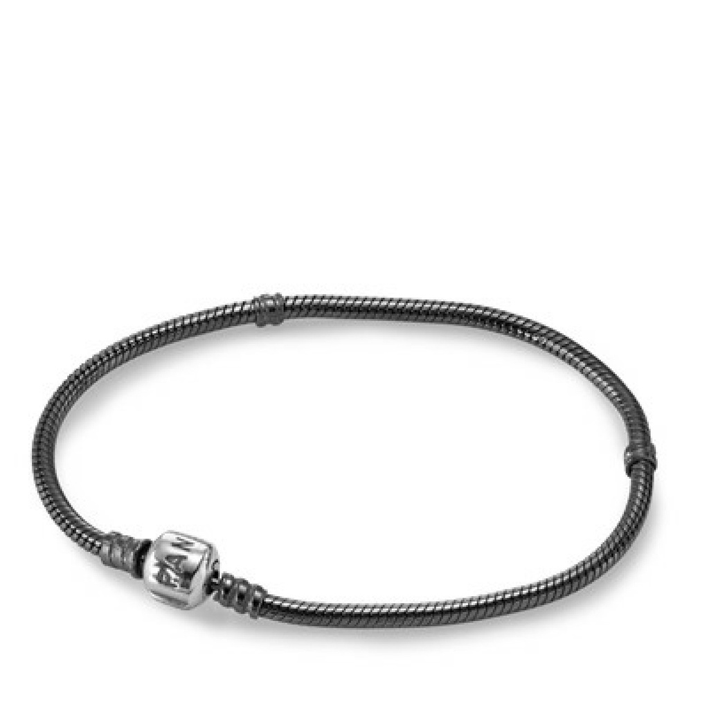 Pulsera Pandora Moment Oxidada con Cierre Barril