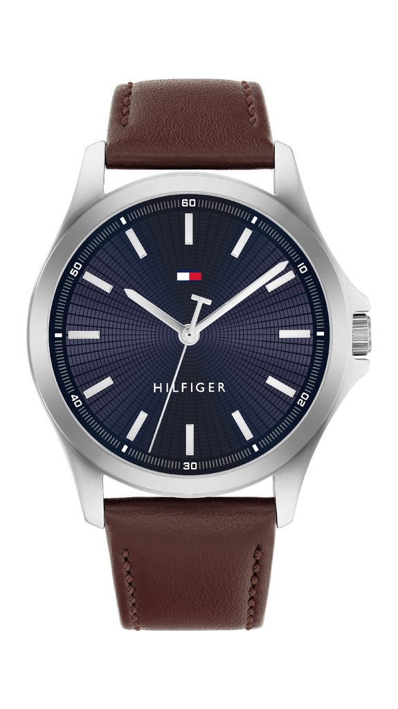 Reloj Tommy Hilfiger Bruce Azul y Piel Marrón Hombre 1710669