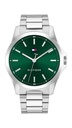 Reloj Tommy Hilfiger Hombre Bruce Plateado y Verde 1710672