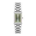 Reloj Lacoste Mujer Catherine Analógico Acero Plateado Esfera Verde 2001406