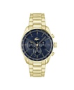 Reloj Lacoste Hombre Boston Cronógrafo Acero IP Dorado Esfera Azul 2011381