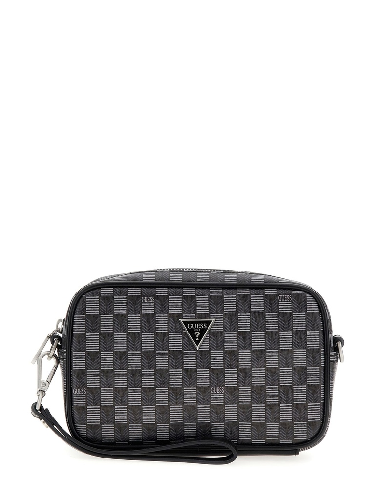 Bolso Mano Guess Torino Negro/Gris