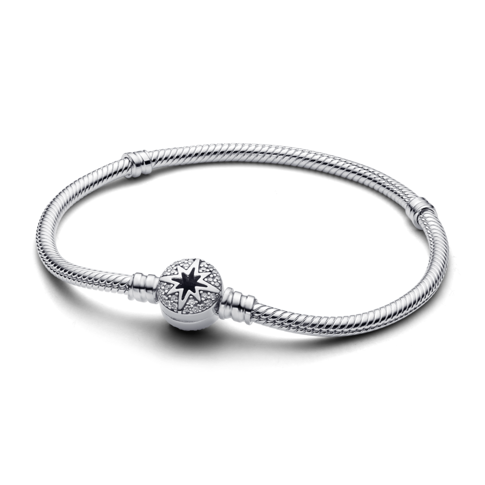 Pulsera Pandora Moments Cadena de Serpiente con Cierre de Estrella Polar 593584C01