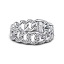 Anillo Pandora Cadena Cubana Pave 193557C01