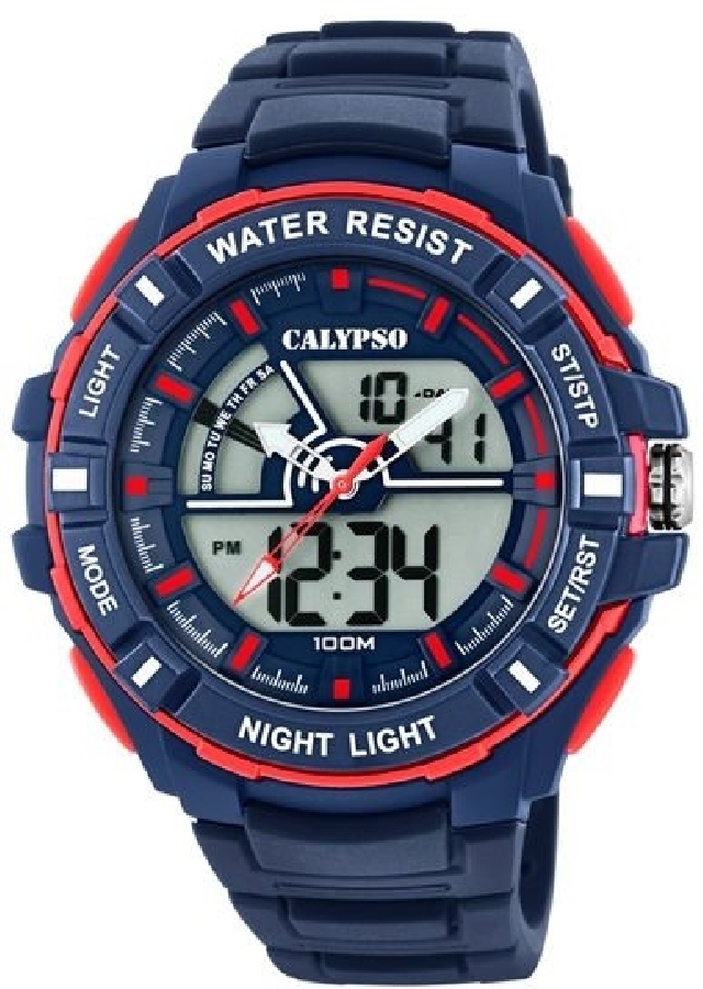 Reloj Calypso Hombre Street Style Resina Azul y Rojo K5769/2