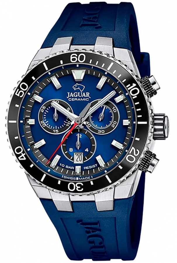 Reloj Jaguar Suizo Hombre Ceramic Cronógrafo Azul J1021/1