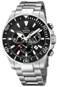Reloj Jaguar Suizo Hombre Executive Pionnier Cronógrafo Acero Esfera Negra J861/3