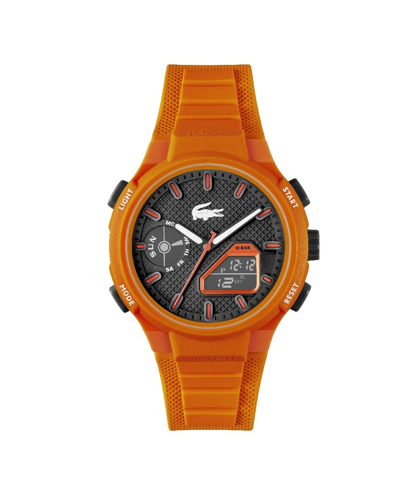 Reloj Lacoste Hombre LC33 Analógico-Digital Silicona Naranja 2011369