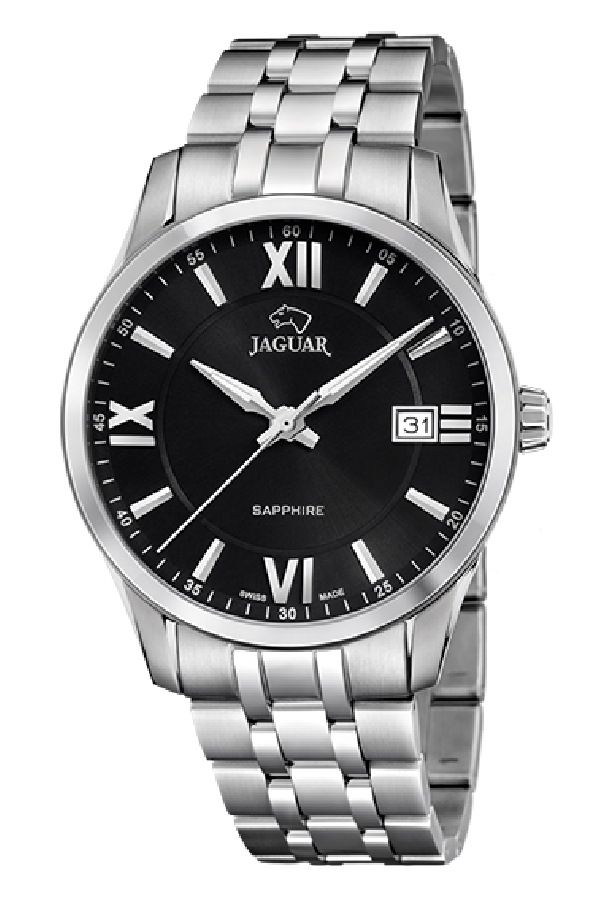 Reloj Jaguar Suizo Hombre Acamar Classique Analógico Negro Acero J964/4