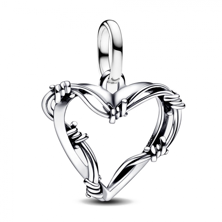 Charm Pandora de Medallón Corazón de Alambre