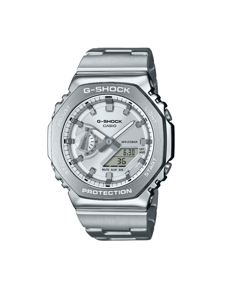 Reloj Casio G-Steel Hombre Plateado GM-2110D-7AER