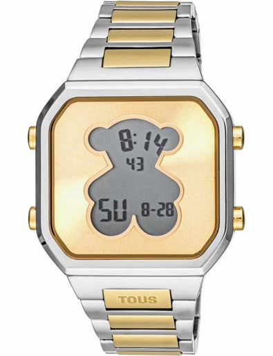 Reloj Tous Mujer D-Bear Digital Acero IP Dorado/Plateado Oso 3000134600