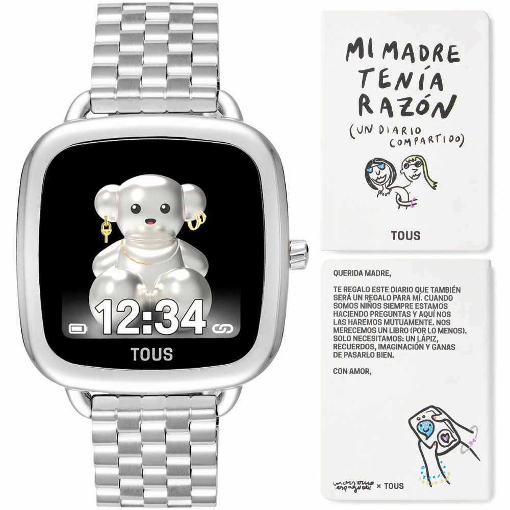 Reloj Tous Smartwatch D-Connnect Plateado Acero 3000135800
