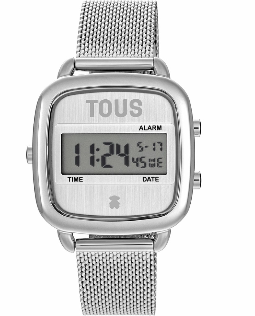 Reloj Tous Mujer Digital D-Logo New Brazalete Acero Plateado 300358100