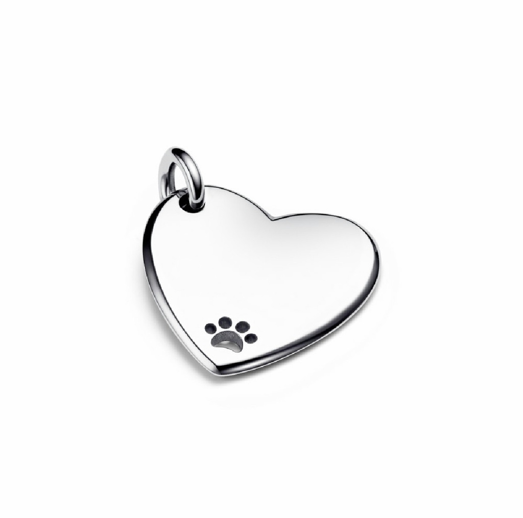 Placa Pandora Corazón para collar de mascotas