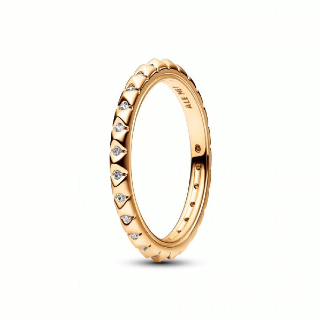 Anillo Pandora Me Piramides Baño Oro 162800C01