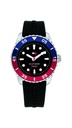 Reloj Tommy Hilfiger Niño Boys Comunion Analógico Silicona Negra y Dial Azul y Rojo 1720046