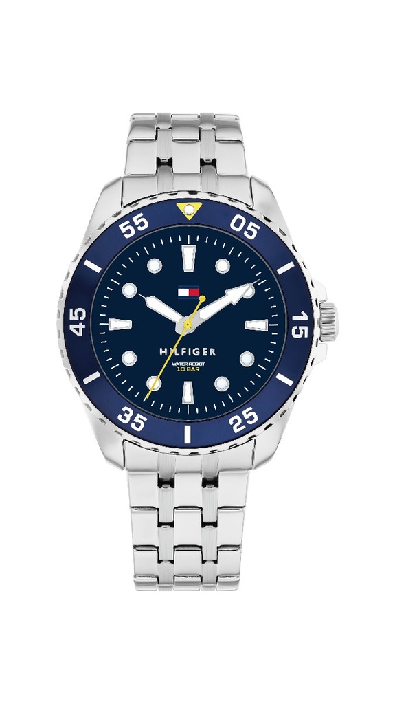Reloj Tommy Hilfiger Niño Boys Analógico Acero Esfera Azul 1720049