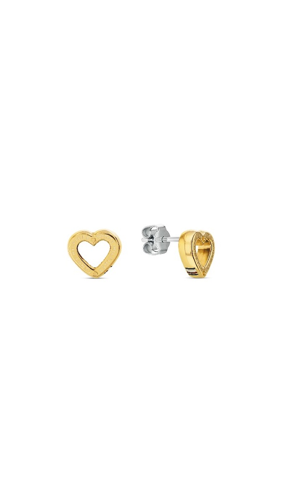 Pendientes Tommy Hilfiger Corazón Acero IP Dorado 2780972