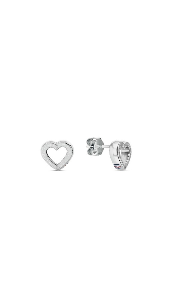 Pendientes Tommy Hilfiger Corazón Acero Plateado 2780971
