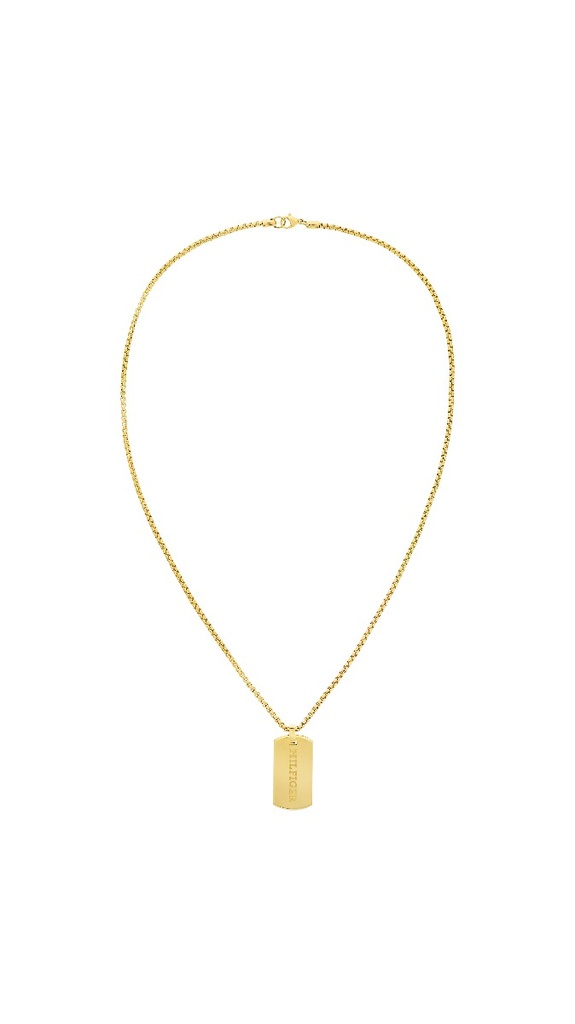 Collar Tommy Hilfiger Hombre Jameson Acero IP Dorado 2790628